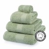 HOMESCAPES Sage Green Turkish Cotton Bath Sheet Super Soft Thick
