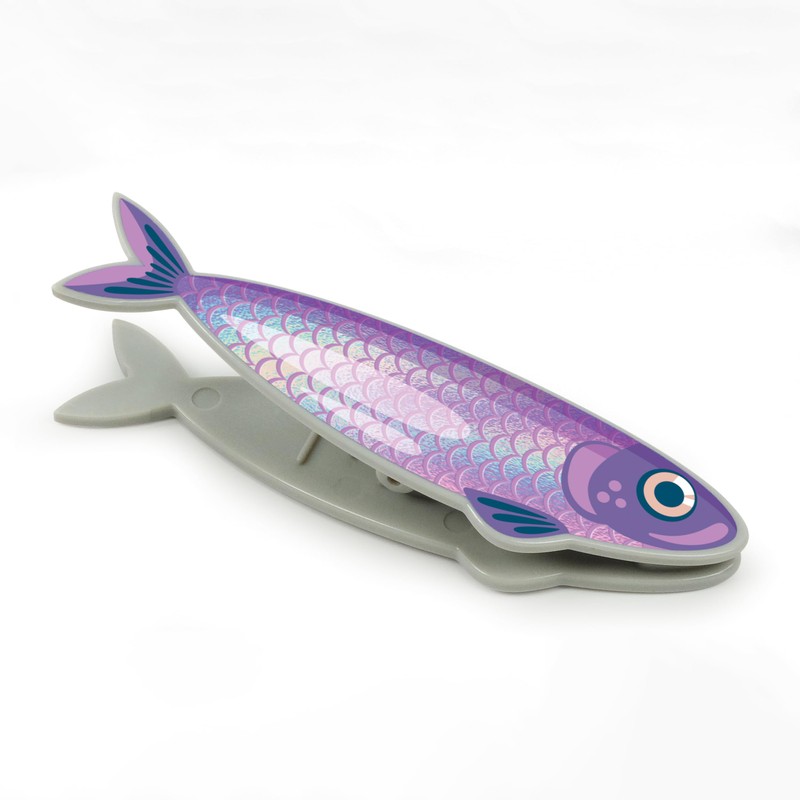 Genuine Fred FISH 'N CLIPS Sardine Bag Clips, Set of