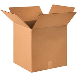 BOX USA 25 Pack of Heavy-Duty Corrugated Cardboard Boxes, 16" L x 16" W x 16" H, Kraft, Shipping, Packing and Moving