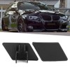 Yctze Car Headlight Washer Cap ABS Black Pair Left Right
