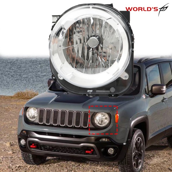 SEBLAFF For 2015-2018 Jeep Renegade Projector Headlights Halogen Headlamp Driver