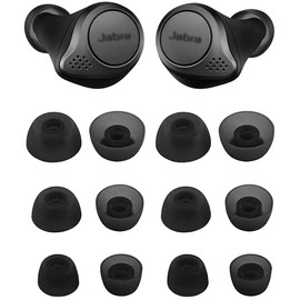 ALXCD Ear Tips Compatible with Jabra Elite 75t Headphone, 6 Pairs Replacement Silicone Tips, Compatible with Jabra Elite 75t/ 65t/ Active/ 7 Pro/Elite 3/ Elite 4 S/M/L