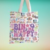 TSOTMO Funny Bingo Player Gift Bingo Makes Me Happy Tote