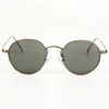 What Say Fashion Flat Boston Metal Frame Color Lens Sunglasses,
