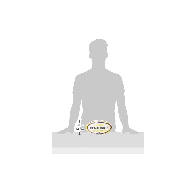 Centurion Nero Trainer Rugby Ball, Yellow, Size 4