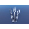 Reusable Clear Heavy Duty Plastic Cutlery (50 Spoons)