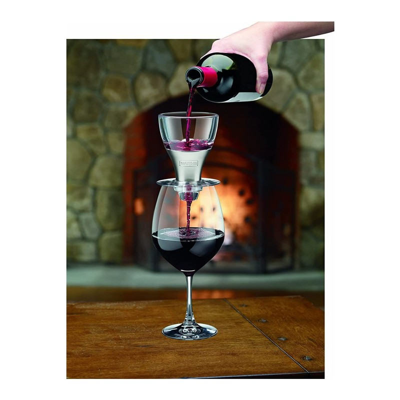 Waring Pro Professional Wine Aerator, Brushed Stainless Accents