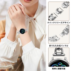 VanHooc Watch Strap, Universal, 0.7 inch (18 mm), 0.8 inch (20 mm), 0.7 inch (22 mm), Stylish, Cowboy Chain, Watch Band, 0.7 inch (18 mm), 0.8 inch (20 mm), Quick Release Metal, Watch Strap