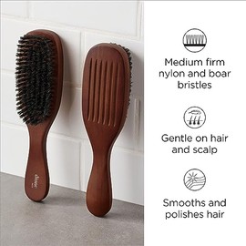 Diane Diane D8173 - Cepillo de pelo para hombre, firmeza media, reforzado, mango largo