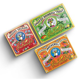 Fishwife Smoky Trio 3-Pack (Smoked Rainbow Trout, Smoked Salmon, Smoked Mackerel) | Gluten Free, High Protein, Omega-3s | Hand-Packed