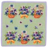 Fayer Amazing Violet Handkerchief Towel, Pale Green, 9.8 x 9.8 inches (25 x 25 cm)