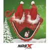 Christmas Santa Claus Horse Ear Bonnet Net Hat Hood Mask