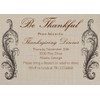 75 Custom Burlap Textured Thanksgiving Invitations with Envelopes