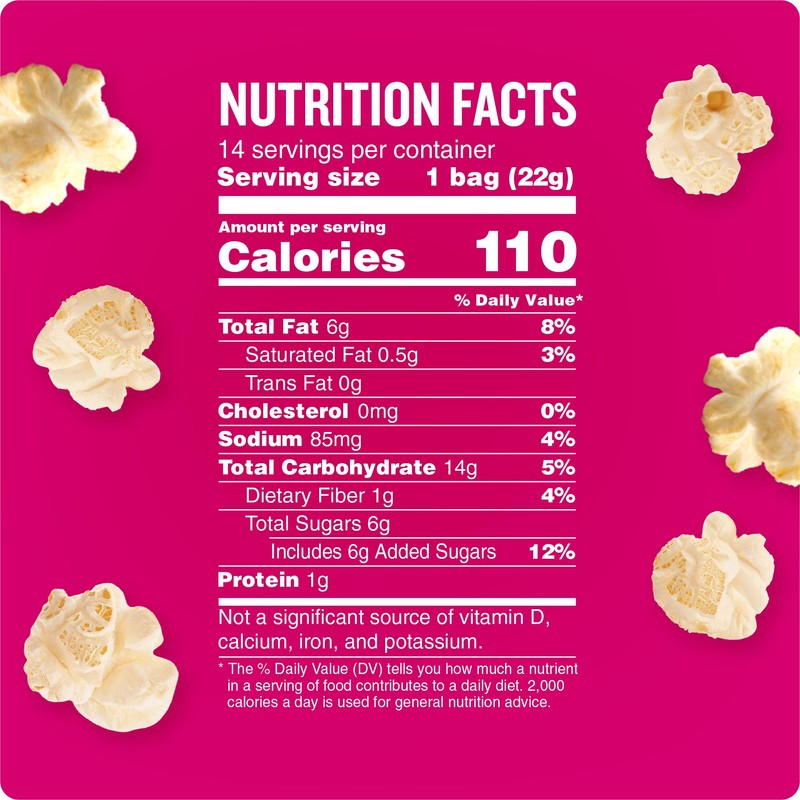 Angie's BOOMCHICKAPOP Sweet & Salty Kettle Corn Popcorn, 0.77 oz.