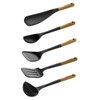 STAUB Silicone Kitchen Tools, Wood Handled Cooking Utensil Sets -