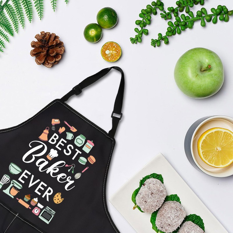 PLITI Baker Gift Baking Apron With Pocket Best Baker Eve