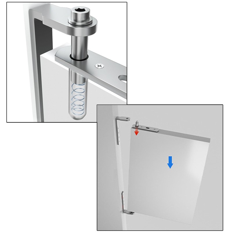 304 Stainless Steel Thick Cafe Door Gravity Hinges Swinging Door