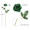 DuHouse 10pcs Fake Roses Artificial Silk Flowers Faux Rose Flower