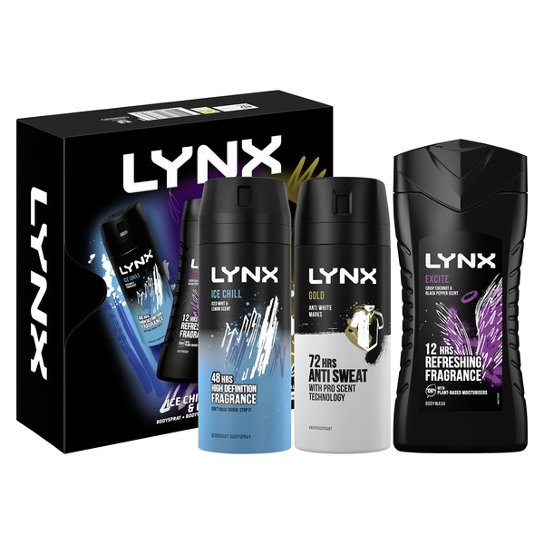 LYNX All Stars Trio three iconic scents Gift Set perfect 3 piece gifts for him