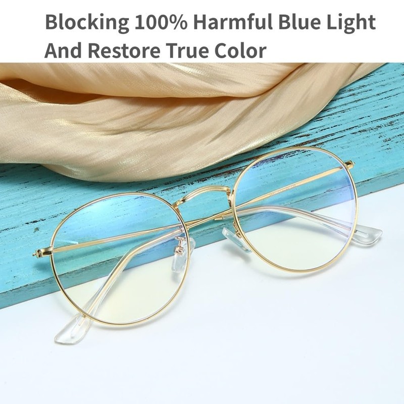 LNTICB® Blaulichtfilter Brille Damen Herren Computerbrille Gaming Blaulichtbrille Unisex Austauschbare