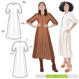 Style Arc Sewing Pattern - Penelope Woven Dress (Sizes 10-22)