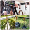 Pack of 15 S Hooks with Leather Loop, 12.5 x