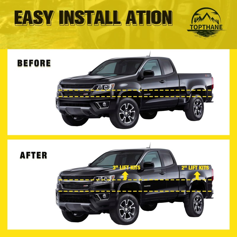 3" Front and 2" Rear Leveling Lift Kits for 2005-2022