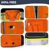 JHPAZUJA High Visibility Safety Work Vest for Men, Surveyor Safety