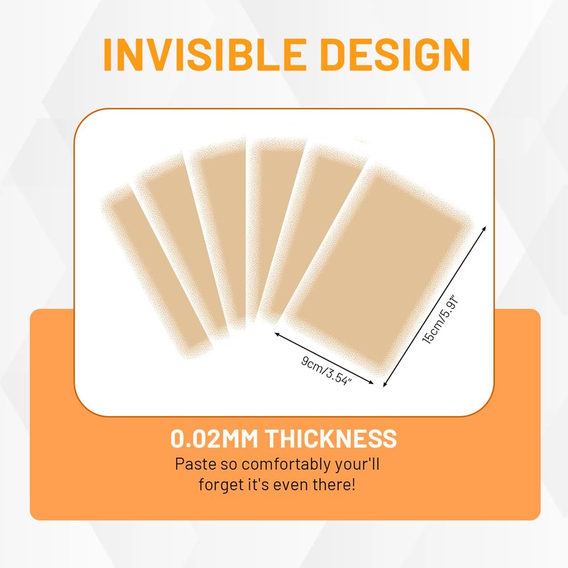 Leogony 12 Pcs Waterproof Cover Up Patch, Invisible Breathable Long