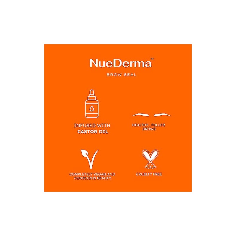 Sello de Cejas Con Aceite de Ricino - Gel Transparente