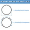 PATIKIL 16-19mm Adjustable Double Wire Hose Clamp 10pcs 304 Stainless