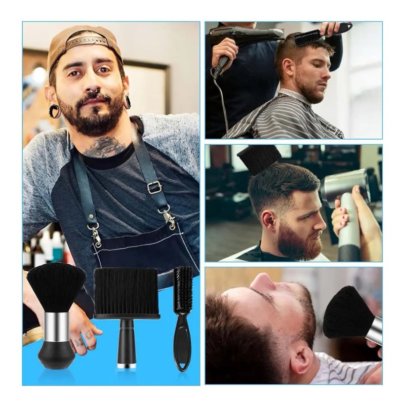 8pzs Cepillo Limpieza De Cabello Para Barbero Peine Barbería