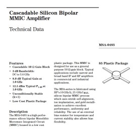 Agilent HP Agilent MSA-0485 MSA0485 DC AMP 3.6GHZ 80DB GAIN NOS DC 0046  MMIC Amplifier