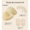 GAIARIDO Sticky Push Up Bra Inserts, Double Sided Reusable Adhesive