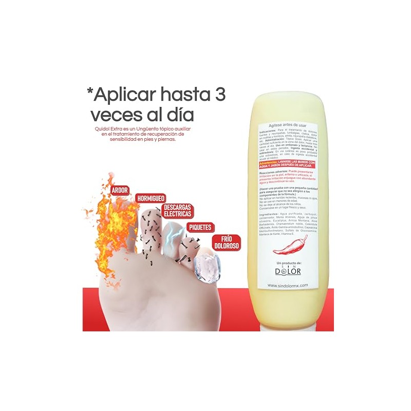 Sin Dolor Quidol Extra 150 gr - Ungento para Dolor
