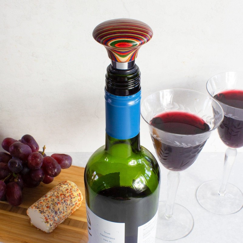 Baltique Marrakesh Collection Wine Bottle Stopper, Multicolor Leak-Proof and Reusable
