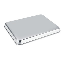Baking Sheet, Zacfton Cookie Sheet Stainless Steel Toaster Oven Tray Pan Rectangle Size 12.5 x 10 x 1 inch, Non Toxic & Healthy,Superior Mirror Finish & Easy Clean, Dishwasher Safe