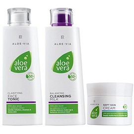 LR ALOE VIA Aloe Vera Gesichtspflege-Set (Gesichtswasser, Reinigungsmilch & Hautcreme)