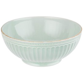 Lenox French Perle Groove Serve Bowl, Ice Blue -