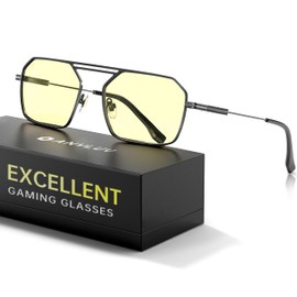 ANYLUV Blue Light Glasses Men Women, Eye Protection Glasses for Gaming, Metal Blue Light Blocking Computer Lens for Men