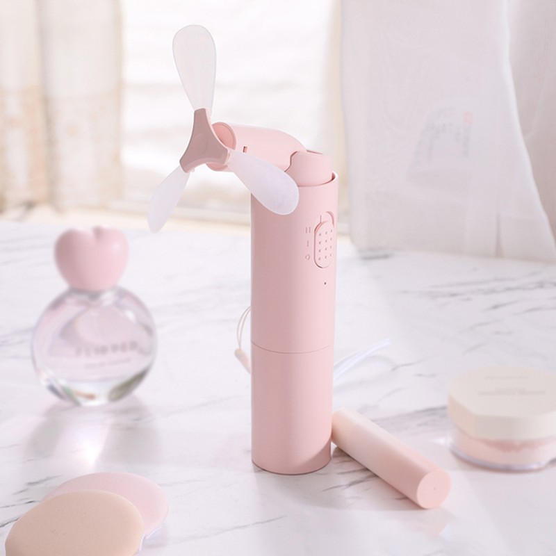 Portable Handheld Fan with 3 Foldable Blade, Rechargeable USB Small