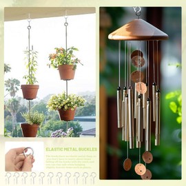 CHRI Pack of 26 Hooks for Screwing Wall Hooks Screw Hooks with Safety Ceiling Hooks for Hanging Plant Baskets, Lamps and Decorations