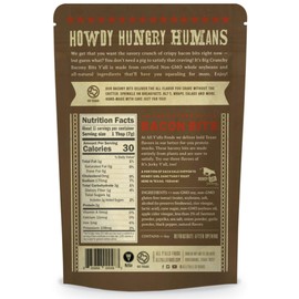 All Y'alls Foods Vegan Bacon Bits - Big and Crunchy - Plant Based, Non-GMO, Gluten Free, High Protein (6-Pack)