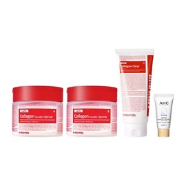 MediPeel Red Lacto Collagen Ampoule Pads (70 sheets x2) + Foam Cleanser 2.0 (300ml) + Waterfull Sunscreen (7ml) / 메디필 레드락토 콜라겐 앰플패드 70매 x2 + 폼클렌저 2.0 300ml + 워터풀 선크림 7ml 증정