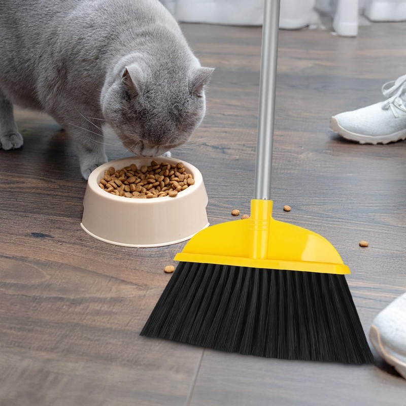 Broom for Hardwood Floors Indoor Sweeping Brooms with Soft Bristles