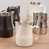 Milk Frother Cup 350ml 304 Stainless Steel Pointed Mouth Foaming
