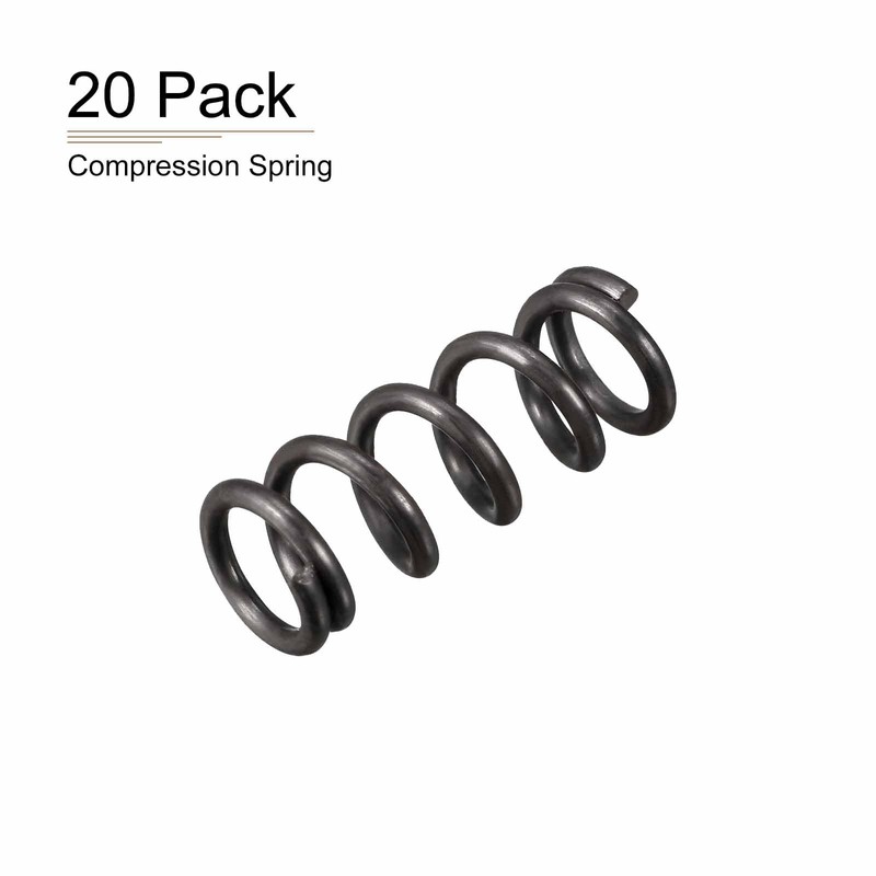 DTGN 1.2x8x20mm(DxODxL) Compression Spring - 20Pack - Good for Machinery