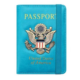 FACATH Passport Holder Cover Case Travel Wallet Case Passport Cards Protector Leather Card Case RFID Blocking Travel Accessories Document Organizer