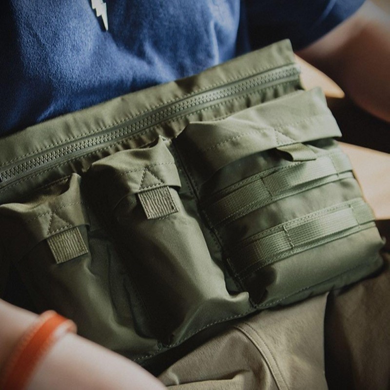 Tsutael Military Sacoche Small Shoulder Bag, armygre