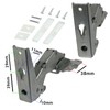 SPARES2GO Integrated Upper & Lower Door Hinge Kit Compatible with